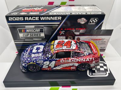 William Byron 2025 Cincinnatti Martinsville 10/26/25 Race Win 1:24 Nascar Diecast