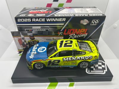 Ryan Blaney 2025 Menards / Phoenix 11/2/25 Race Win 1:24 Nascar Diecast