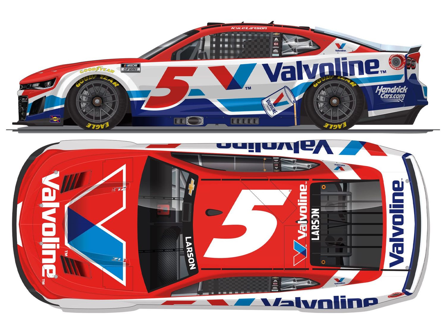 PRE-ORDER - $80 - Kyle Larson 2026 Valvoline 1:24 Nascar Diecast