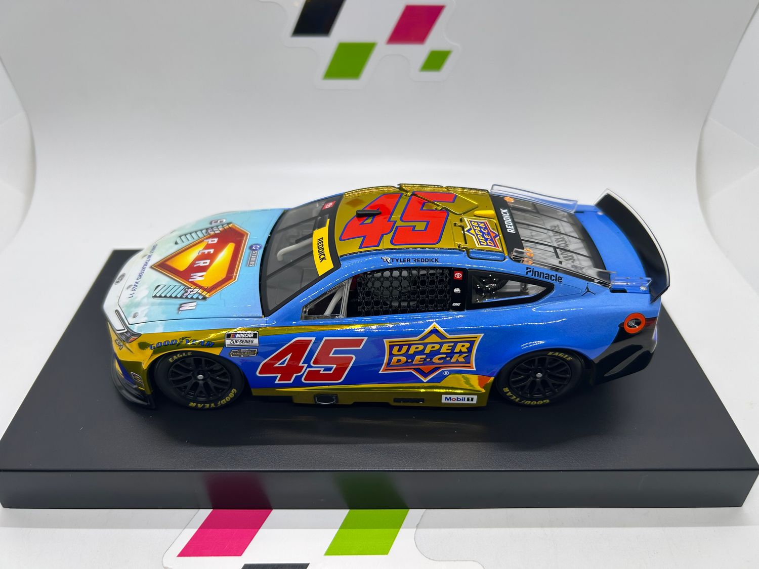 Tyler Reddick 2025 Upper Deck / "Superman" 1:24 Color Chrome Nascar Diecast