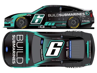 PRE-ORDER - $136 - Brad Keselowski 2026 Buildsubmarines.com 1:24 Elite Nascar Diecast - FOIL NUMBER DIECAST
