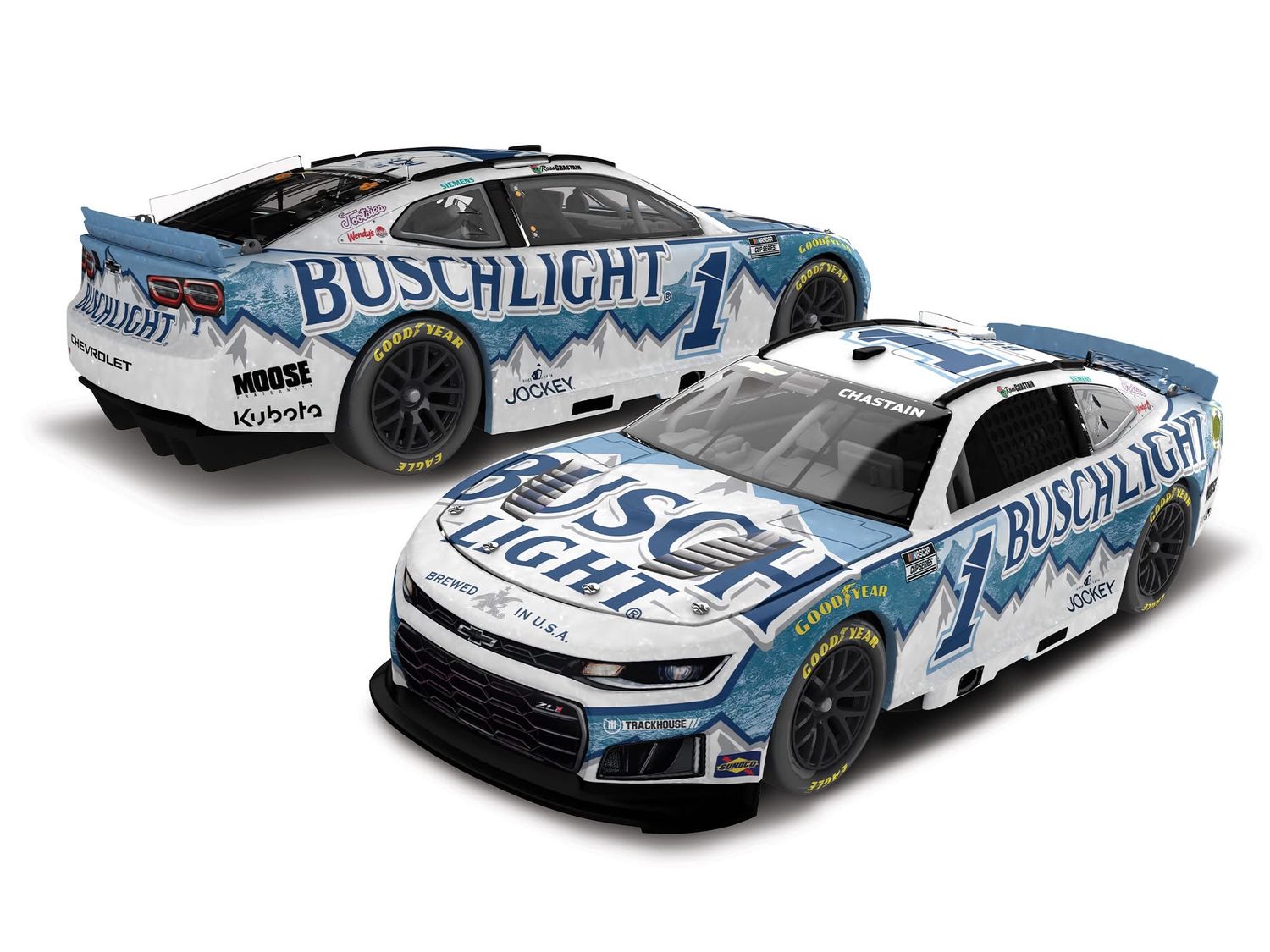 PRE-ORDER - $117 - Ross Chastain Autographed 2026 Busch Light 1:24 Nascar Diecast - FOIL NUMBER DIECAST
