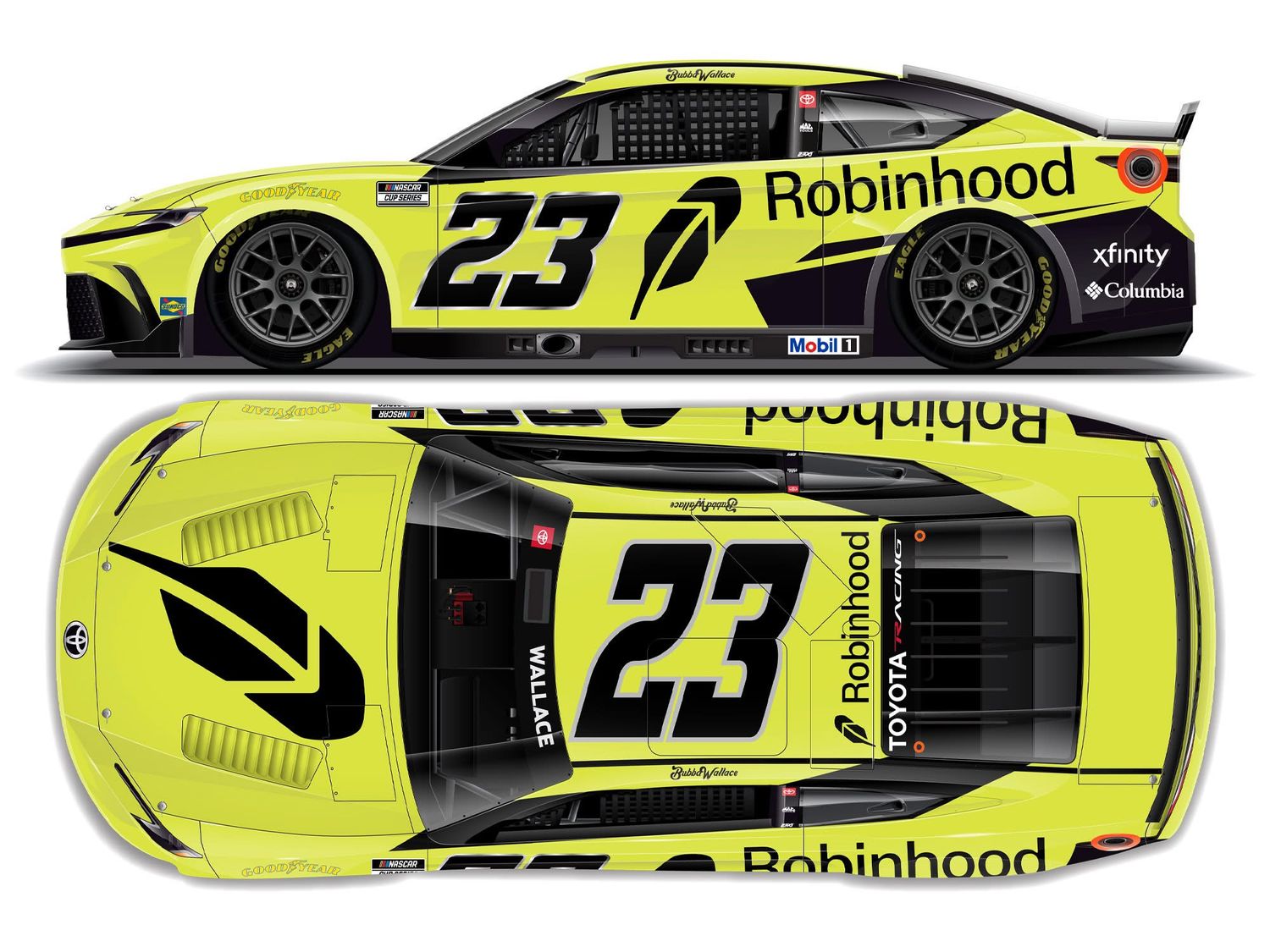 PRE-ORDER - $130 - Bubba Wallace 2026 Robinhood 1:24 Elite Nascar Diecast