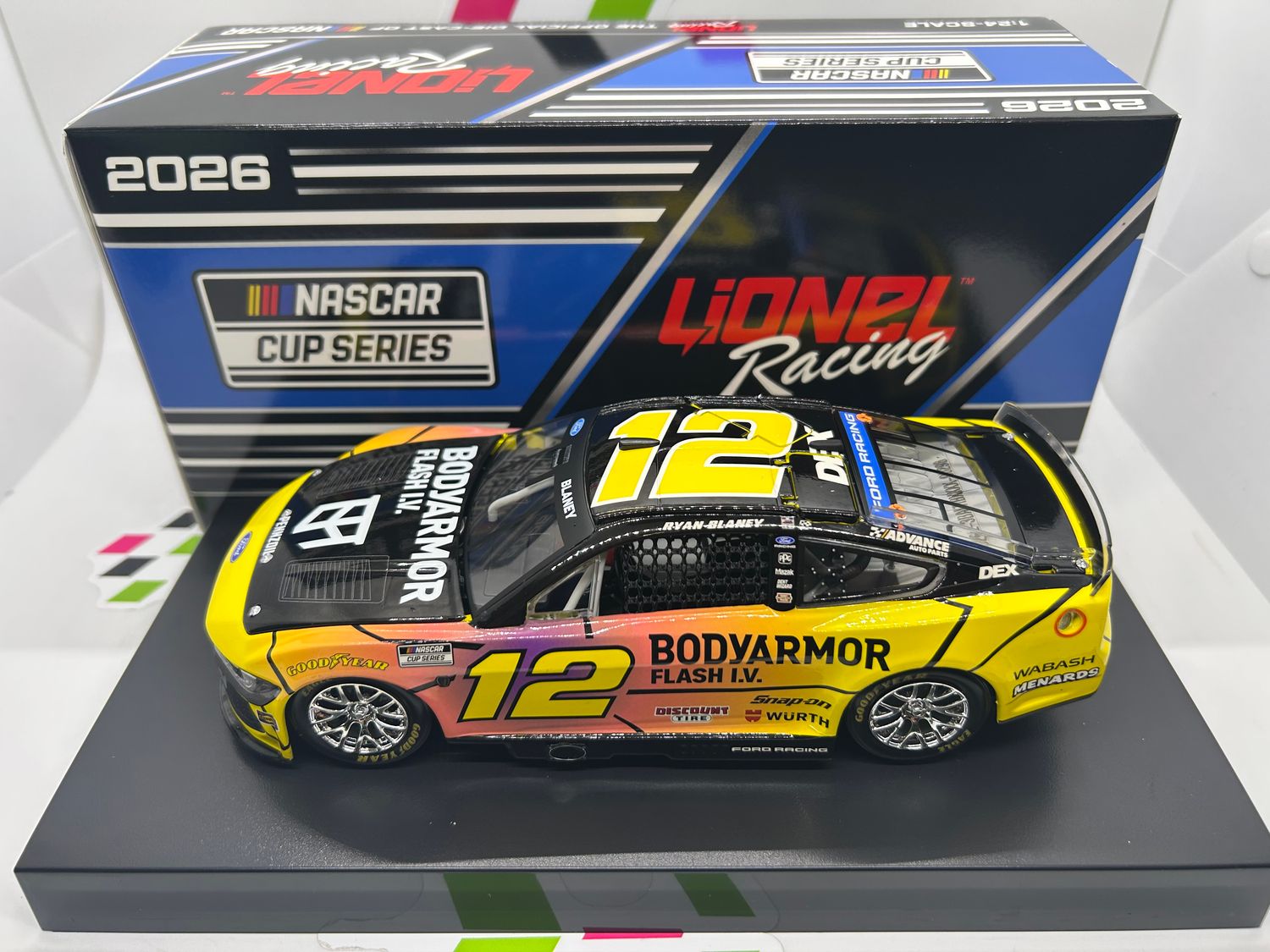 Ryan Blaney 2026 BodyArmor Flash I.V. Caffeine 1:24 Nascar Diecast