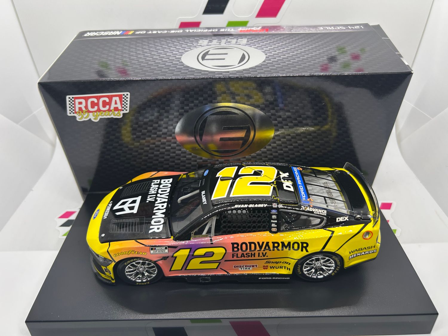 Ryan Blaney 2026 BodyArmor Flash I.V. Caffeine 1:24 Elite Nascar Diecast