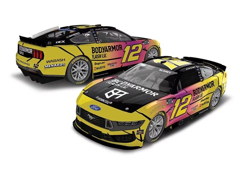 PRE-ORDER - $127 - Ryan Blaney Autographed 2026 BodyArmor Flash I.V. Caffeine 1:24 Nascar Diecast