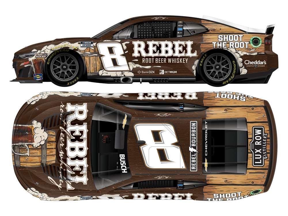 PRE-ORDER - $80 - Kyle Busch 2026 Rebel Root Beer Whiskey 1:24 Nascar Diecast