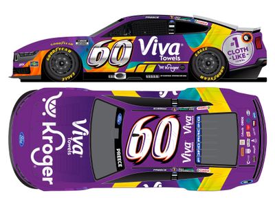 PRE-ORDER - Ryan Preece Autographed 2026 Kroger / Viva Tribute 1:24 Nascar Diecast - FOIL NUMBER DIECAST