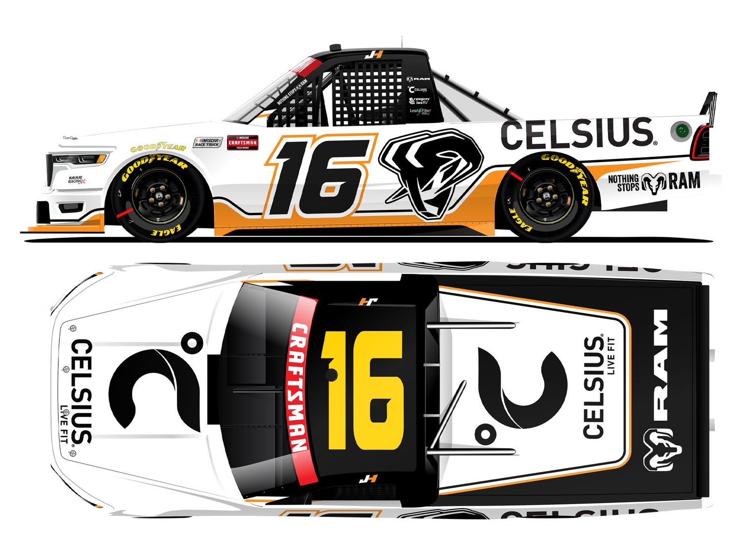 PRE-ORDER - $67 - Justin Haley 2026 Celsius 1:24 Nascar Diecast - Truck Series