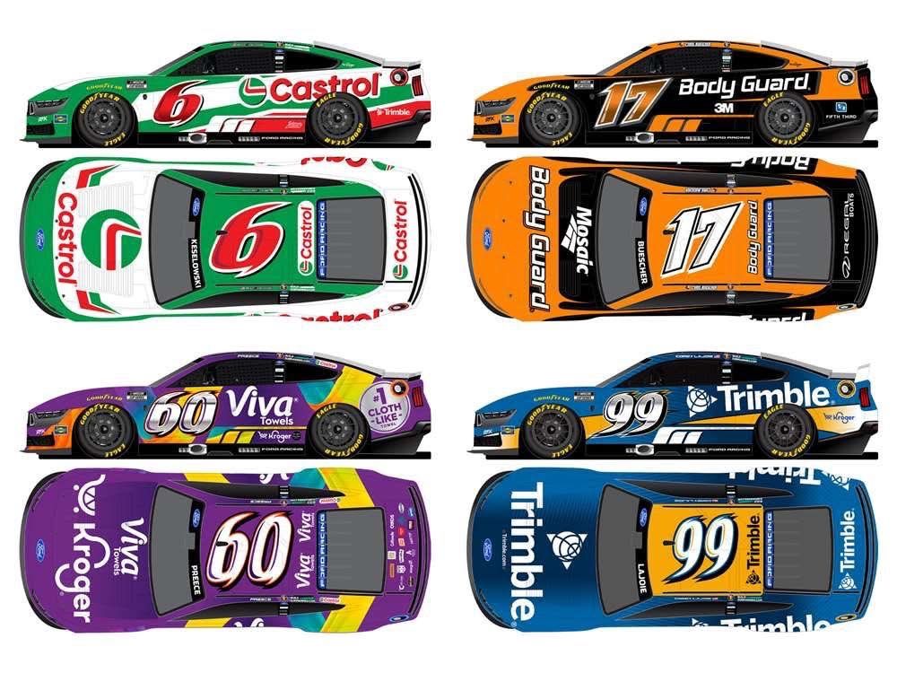 PRE-ORDER - $51 - RFK 2026 Daytona Tribute 4-Car Set 1:64 Nascar Diecast-FOIL NUMBER DIECAST