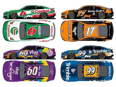 PRE-ORDER - $51 - RFK 2026 Daytona Tribute 4-Car Set 1:64 Nascar Diecast-FOIL NUMBER DIECAST