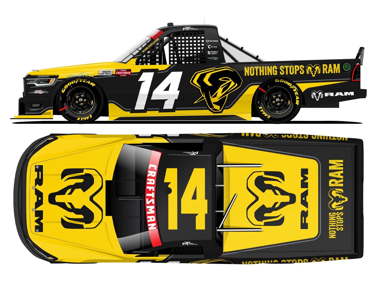 PRE-ORDER - $67 - Mini Tyrrell 2026 RAM Trucks 1:24 Nascar Diecast - Truck Series