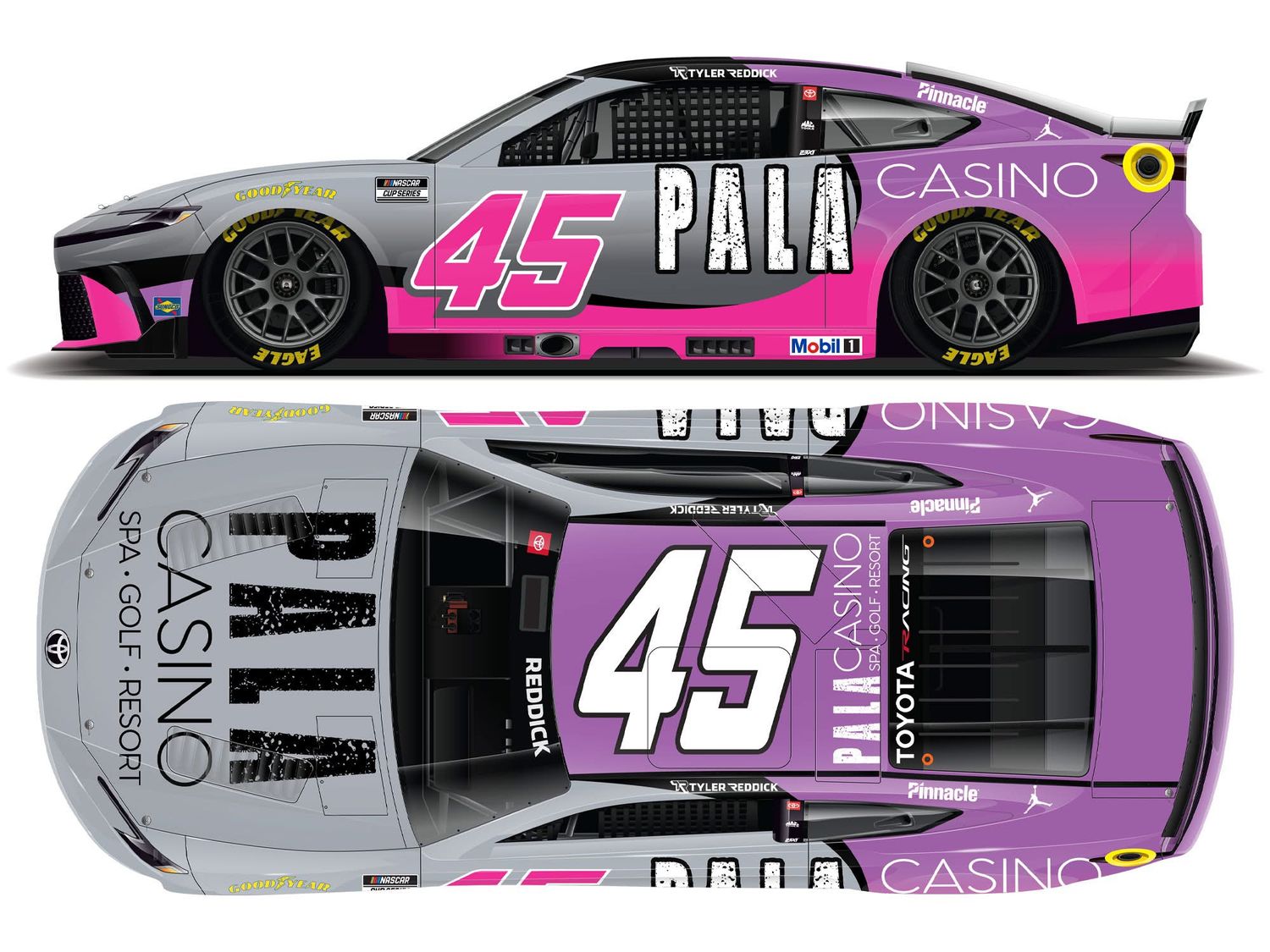 PRE-ORDER - $80 - Tyler Reddick 2026 Pala Casino 1:24 Nascar Diecast