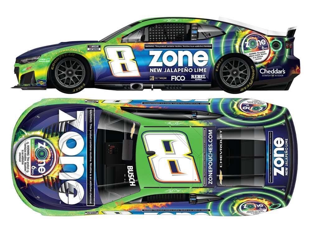 PRE-ORDER - $80 - Kyle Busch 2026 Zone Jalapeno Lime 1:24 Nascar Diecast