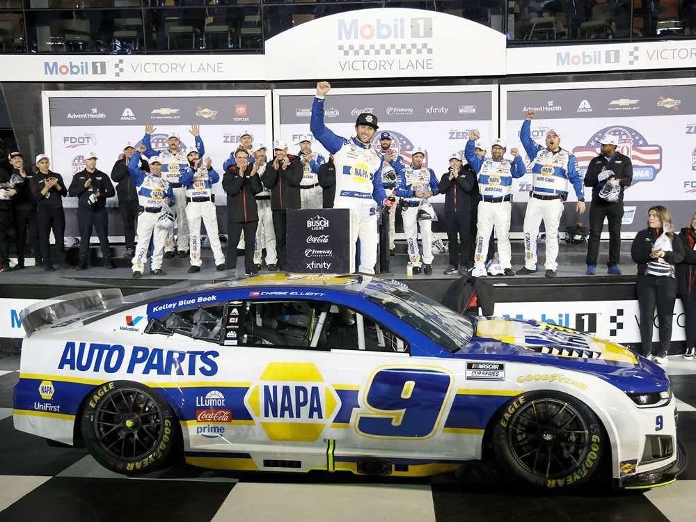 PRE-ORDER - 146 - Chase Elliott 2026 Napa Duel 2 Daytona 2/12/26 Race Win 1:24 Elite Nascar Diecast - FOIL NUMBER CAR