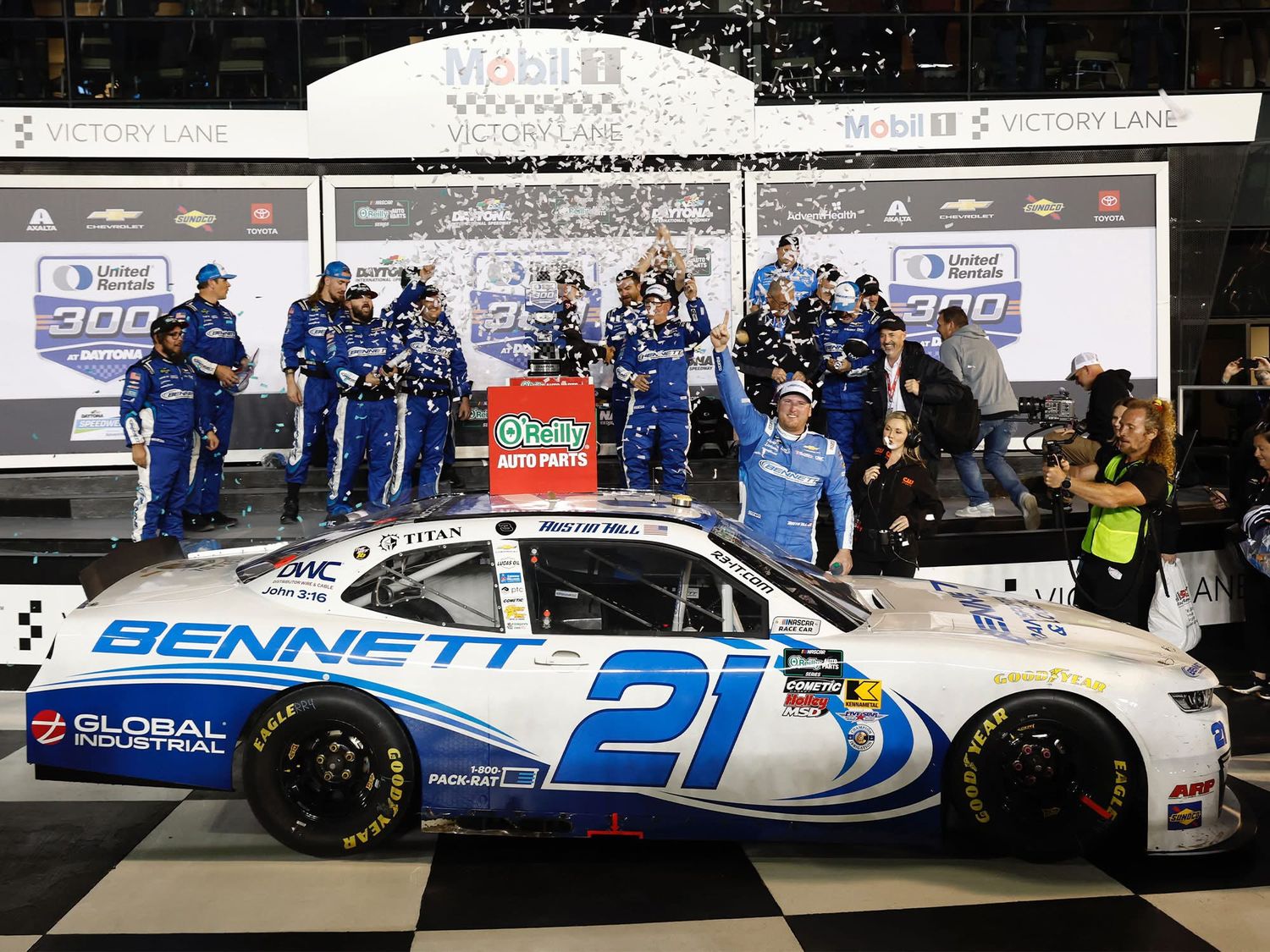 PRE-ORDER - $80 - AUSTIN HILL 2026 BENNETT TRANSPORTATION DAYTONA RACED WIN 1:24 ARC DIECAST