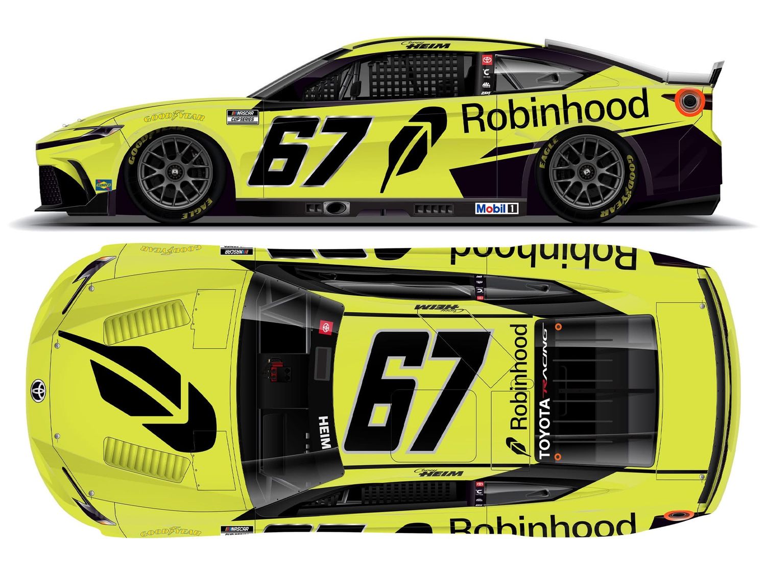 PRE-ORDER - $130 - Corey Heim 2026 Robinhood 1:24 Elite Nascar Diecast
