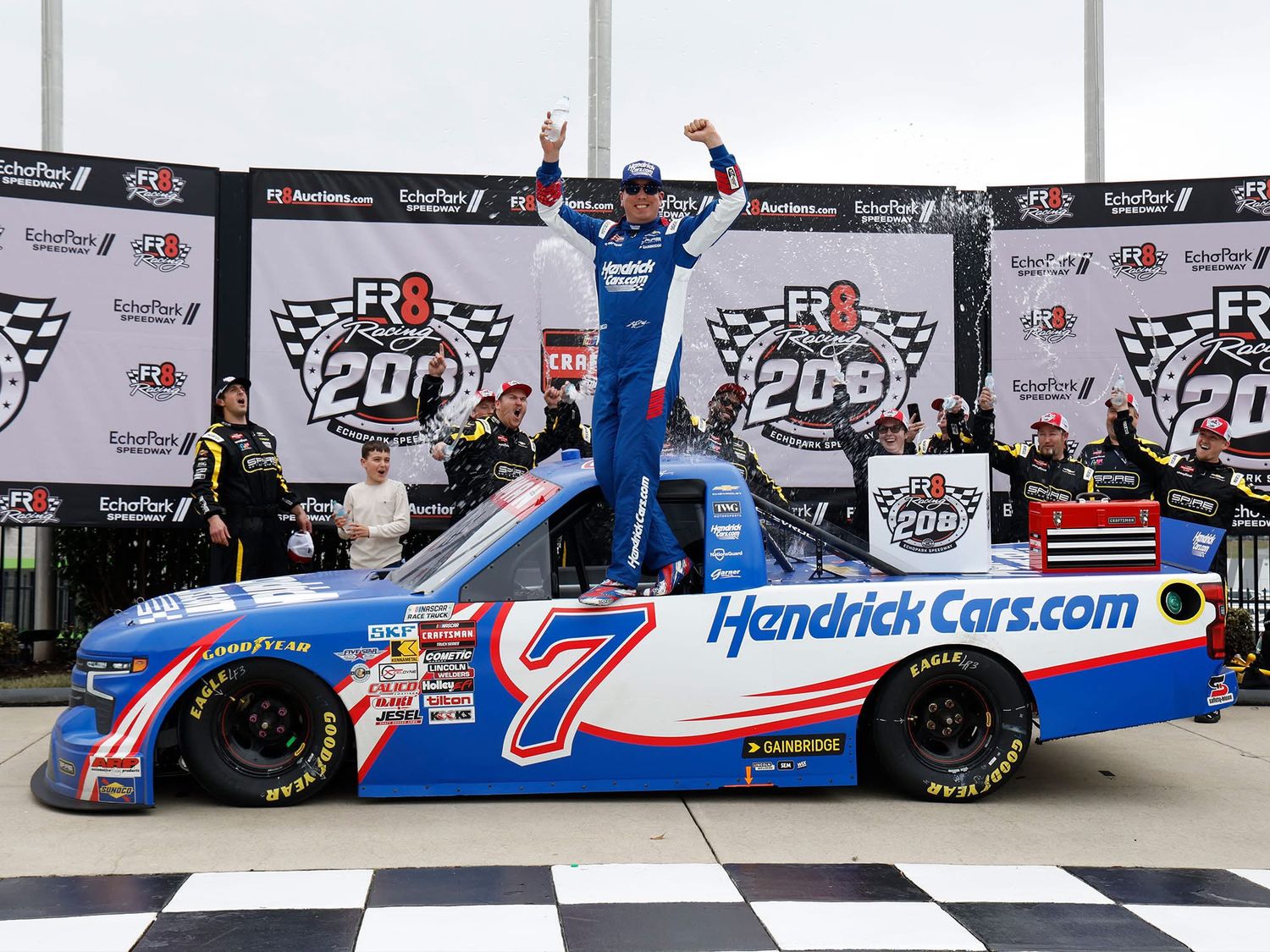 PRE-ORDER - $77 - KYLE BUSCH 2026 HENDRICKCARS.COM ECHOPARK SPEEDWAY 1:24 ARC RACED WIN DIECAST