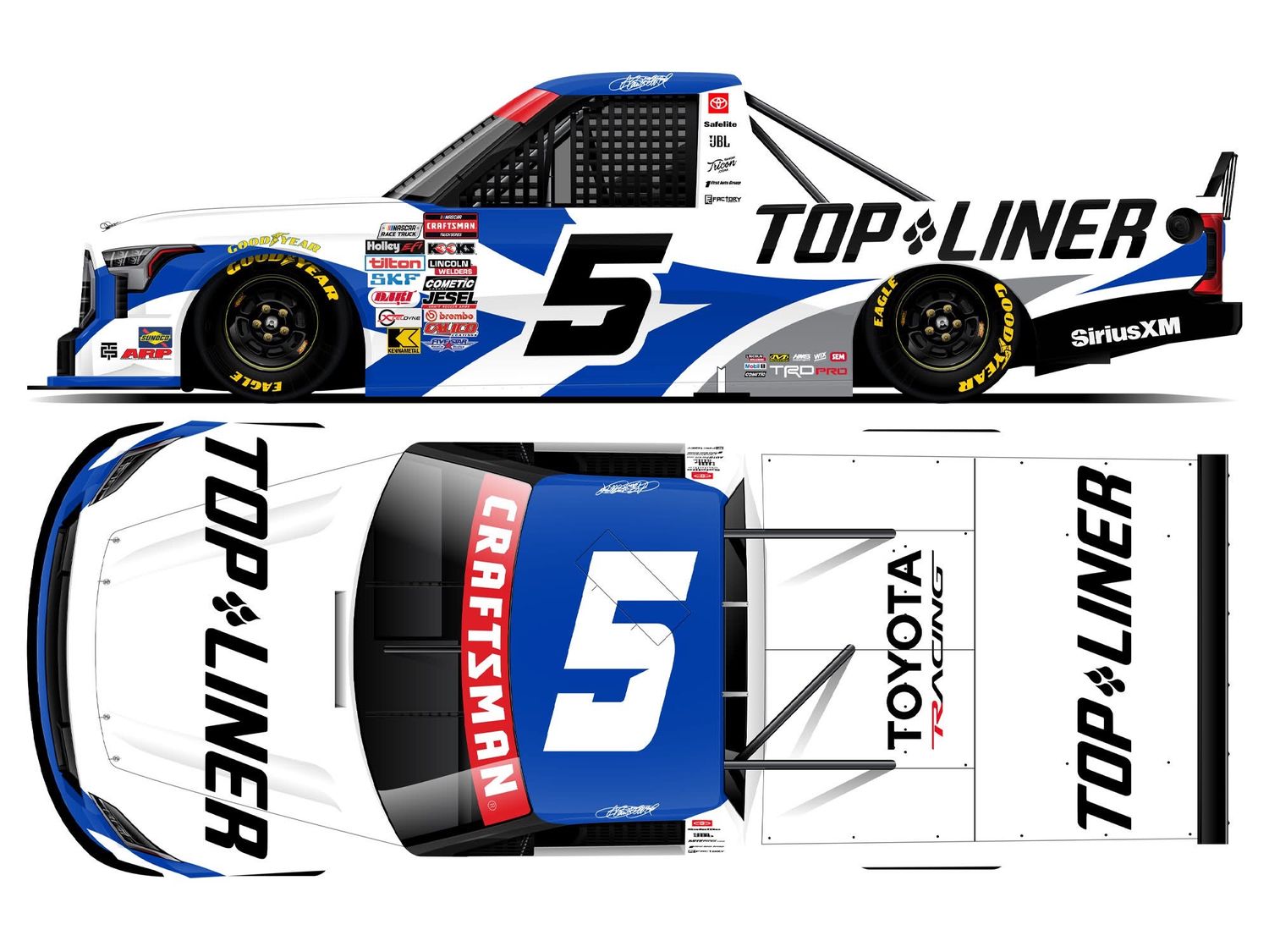 PRE-ORDER - Adam Andretti 2026 Top Liner Truck Series 1:24 Nascar Diecast - Truck Series