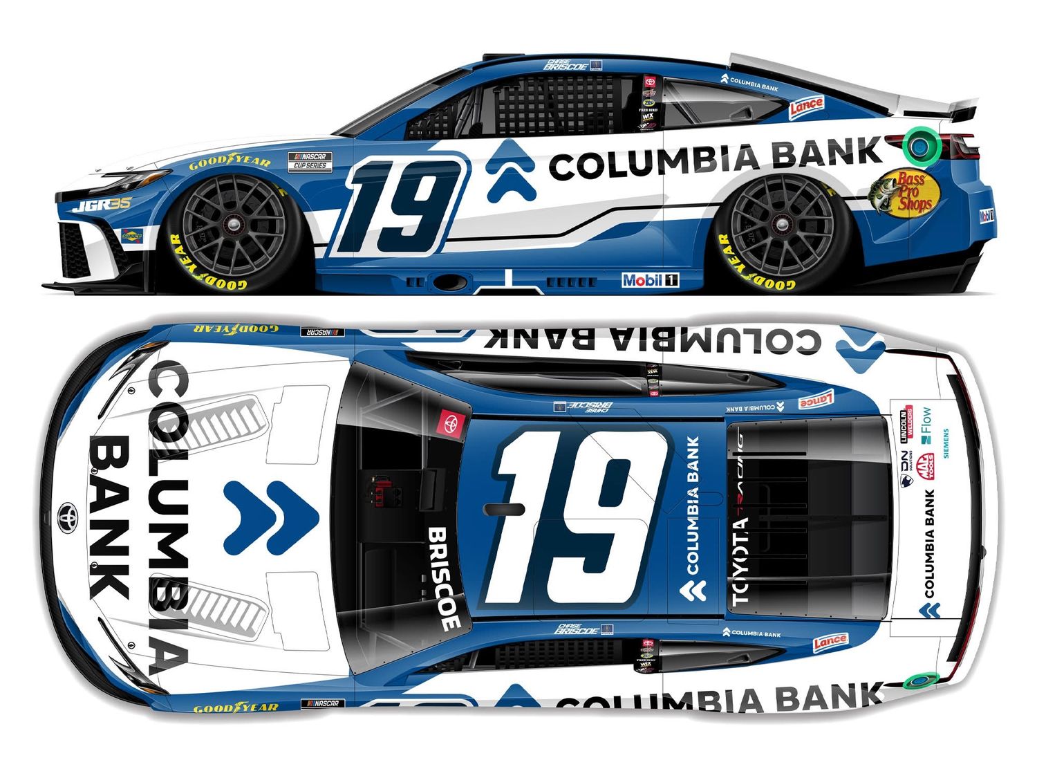 PRE-ORDER - Chase Briscoe 2026 Columbia Bank 1:24 Nascar Diecast