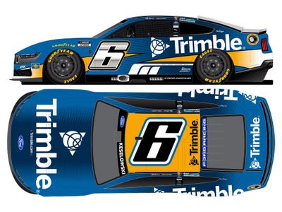 PRE-ORDER - Brad Keselowski 2026 Trimble 1:24 Elite Nascar Diecast - FOIL NUMBER DIECAST