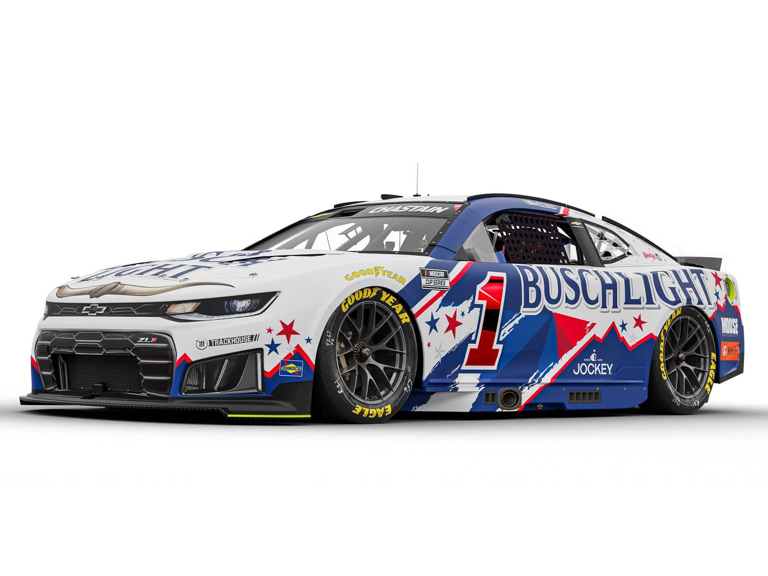 PRE-ORDER - Ross Chastain 2026 Busch Light Western 1:24 Color Chrome Nascar Diecast - FOIL NUMBER DIECAST