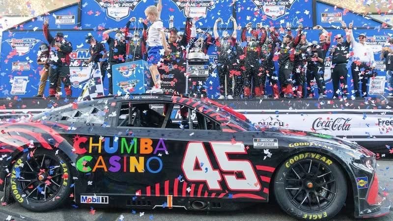 PRE-ORDER - Tyler Reddick 2026 Chumba Casino COTA 3/1 Race Win 1:24 Nascar Diecast