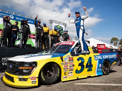 PRE-ORDER - Layne Riggs 2026 Long John Silver's St. Petersburg 2/28 Race Win 1:24 Nascar Diecast - FOIL NUMBER - Truck Series