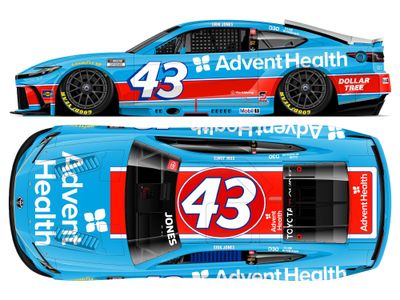 PRE-ORDER - Erik Jones Autographed 2026 Adventhealth Throwback 1:24 Nascar Diecast