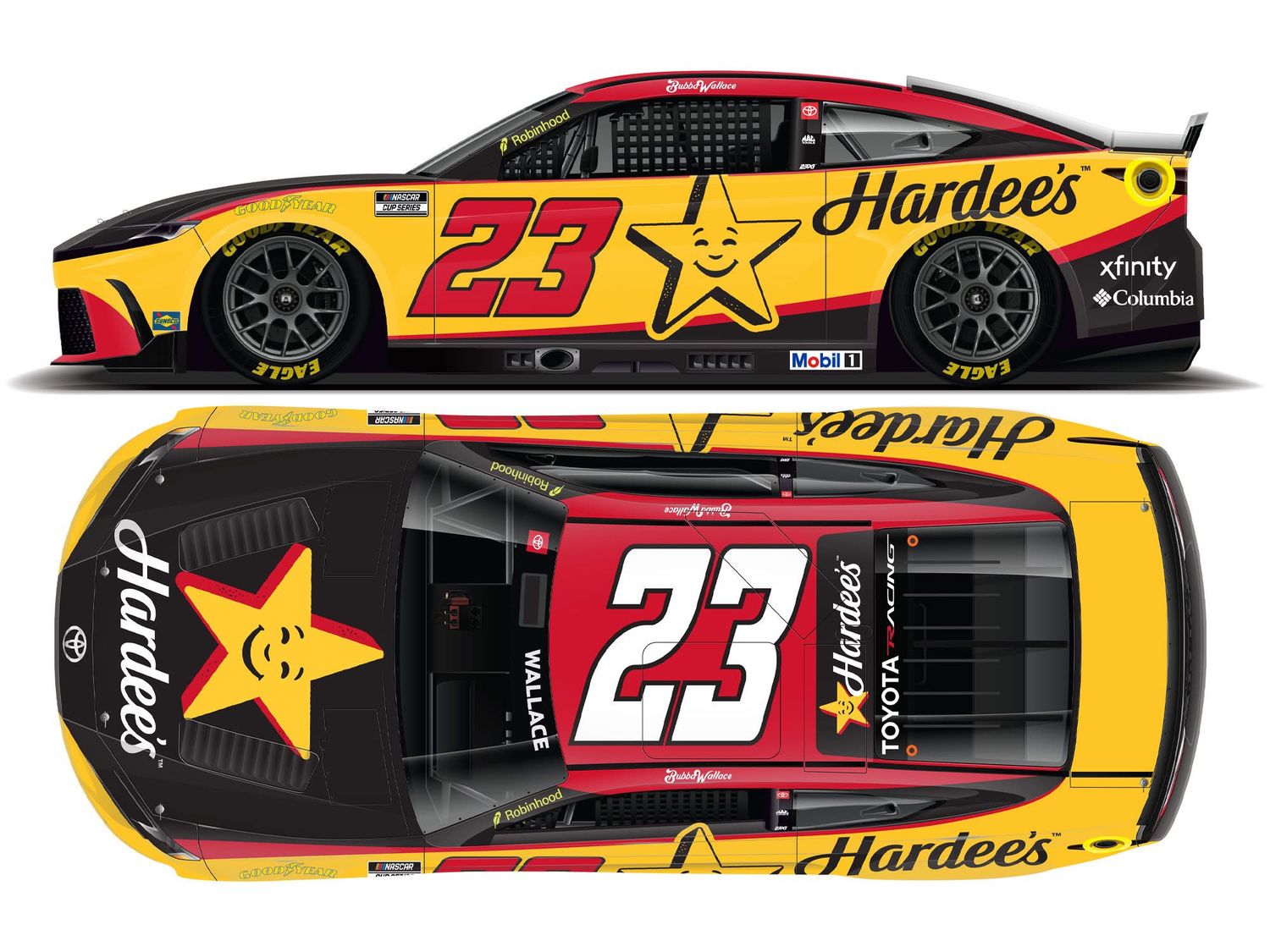 PRE-ORDER - Bubba Wallace 2026 Hardee's 1:24 Elite Nascar Diecast