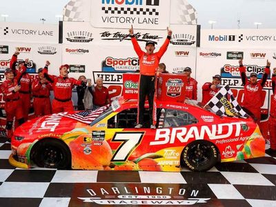 PRE-ORDER - Justin Allgaier Autographed 2026 Brandt Darlington 3/21/26 Race Win 1:24 Nascar Diecast - O'Reilly Auto Parts Series