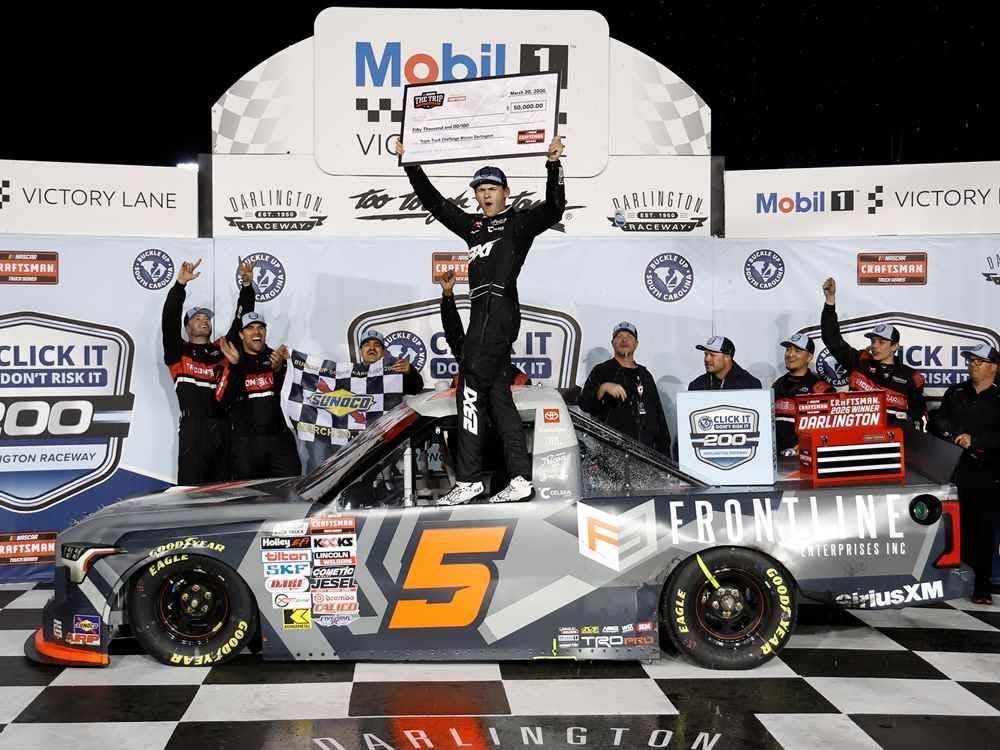 PRE-ORDER - Corey Heim 2026 Frontline Darlington 3/20/26 Race Win 1:24 Nascar Diecast - Truck Series