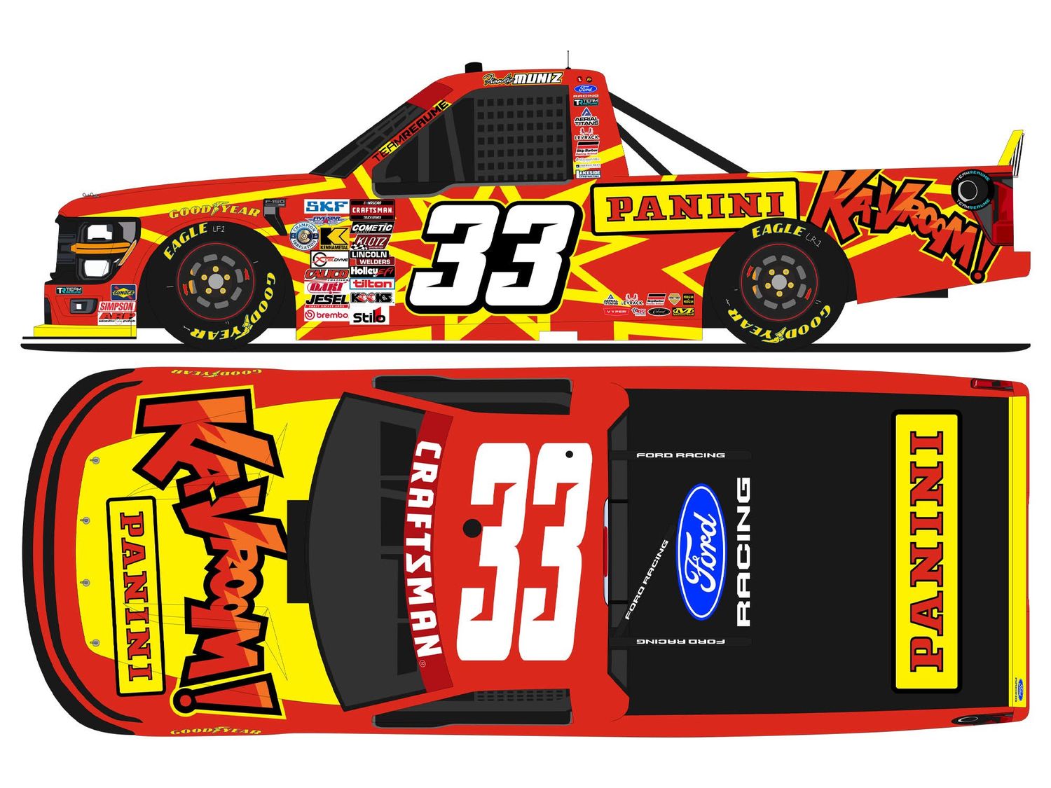 PRE-ORDER - Frankie Muniz 2026 Panini Truck Series 1:24 Nascar Diecast - Truck Series