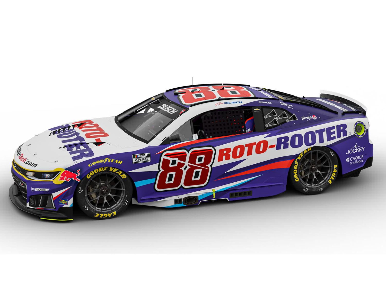 PRE-ORDER - Connor Zilisch Autographed 2026 Roto-Rooter 1:24 Nascar Diecast - FOIL NUMBER DIECAST
