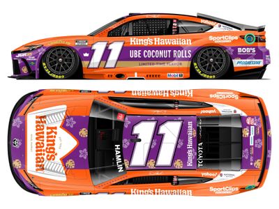 PRE-ORDER - Denny Hamlin 2026 King's Hawaiian Coconut Rolls 1:24 Nascar Diecast