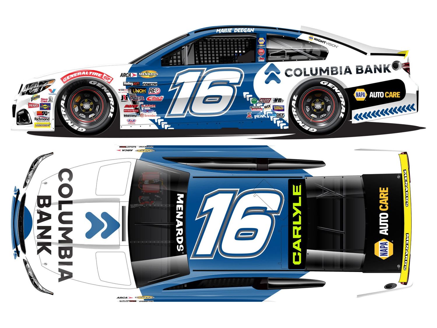 PRE-ORDER - Hailie Deegan 2026 Columbia Bank 1:24 ARCA Diecast - ARCA