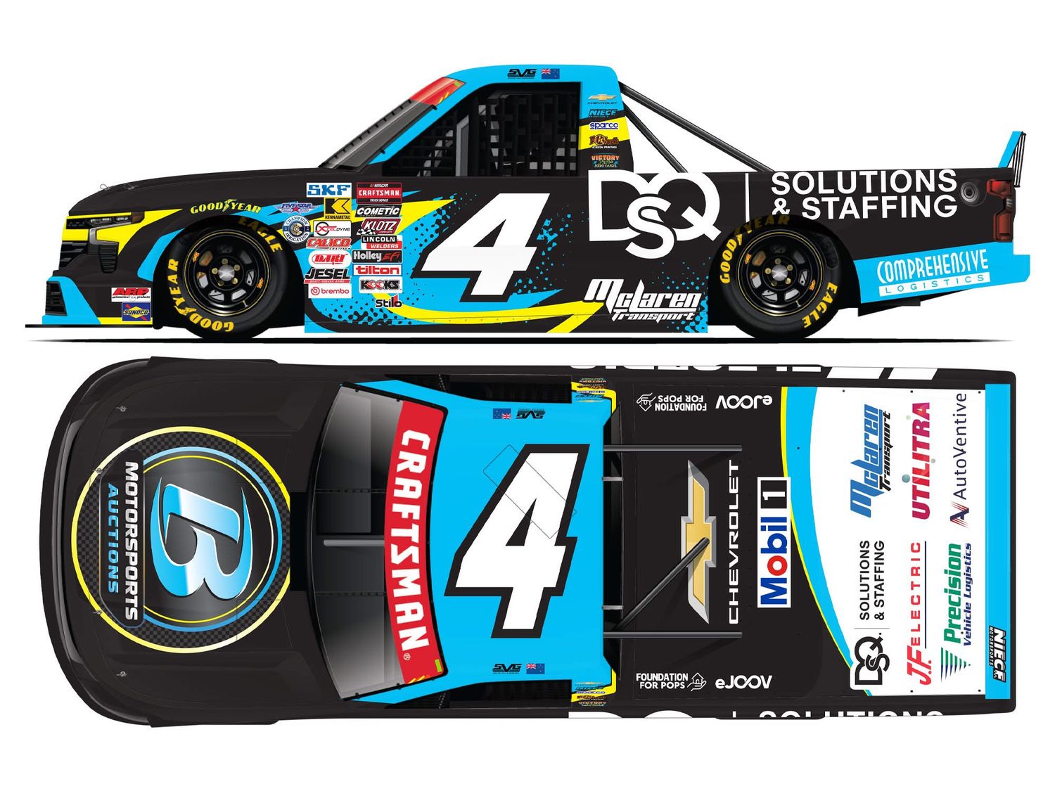 PRE-ORDER - Shane Van Gisbergen 2026 Circle B Motorsports Auctions Truck Series 1:24 Nascar Diecast - Truck Series