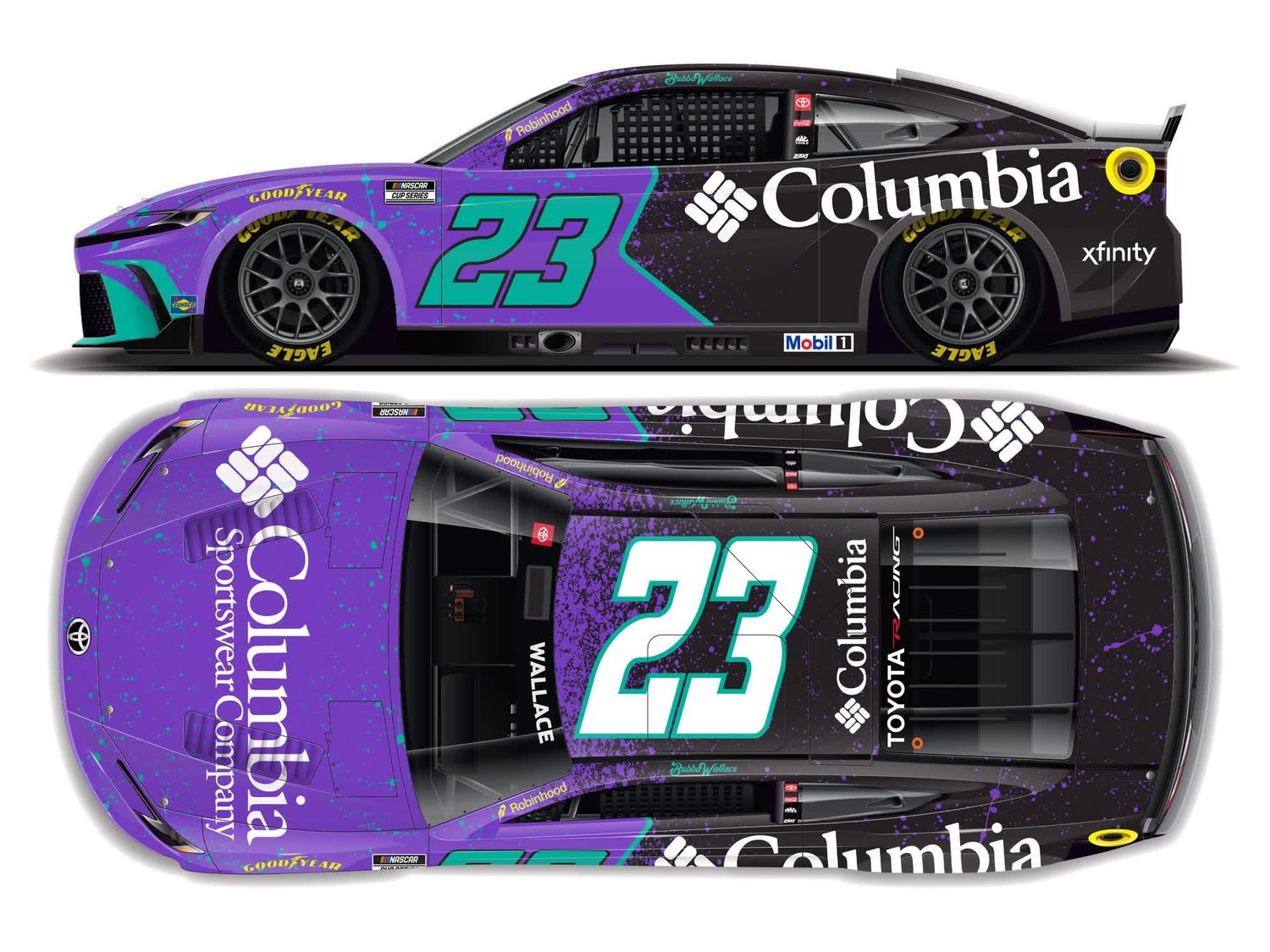 PRE-ORDER - Bubba Wallace 2026 Columbia 1:24 Elite Nascar Diecast