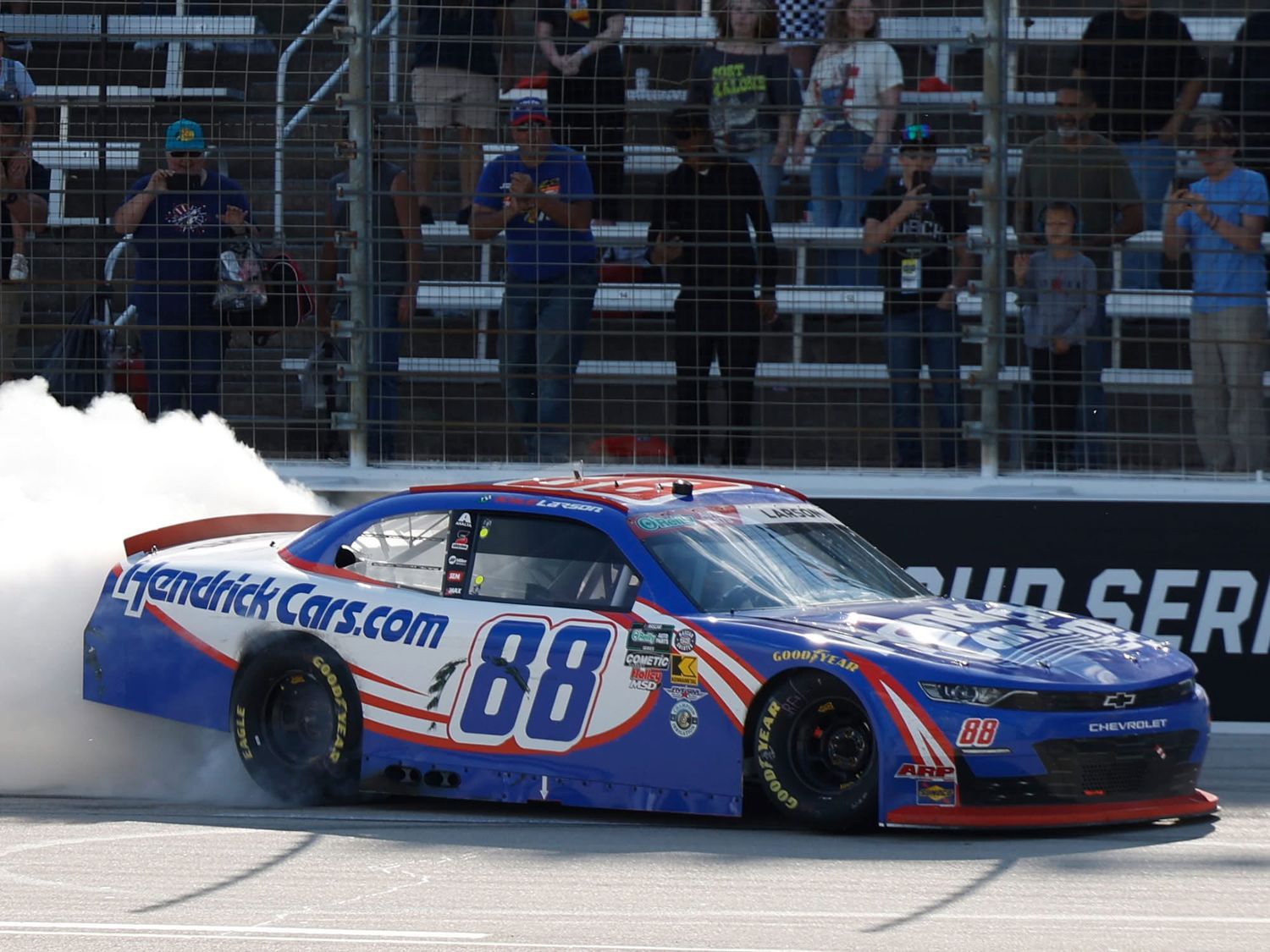 PRE-ORDER - Kyle Larson 2026 Hendrickcars.com Texas 5/2/26 Race Win 1:24 Nascar Diecast - O'Reilly Auto Parts Series