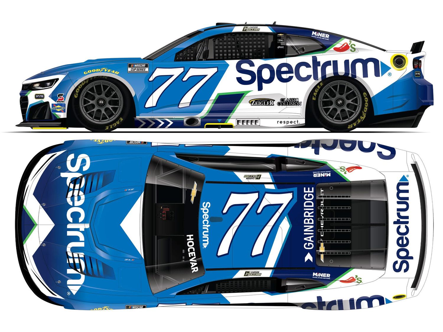 PRE-ORDER - CARSON HOCEVAR 2026 SPECTRUM 1:24 ELITE DIECAST