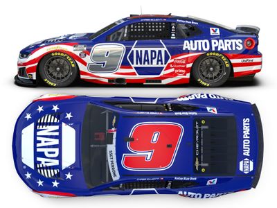 PRE-ORDER - Chase Elliott 2026 Napa Patriotic 1:24 Nascar Diecast - FOIL NUMBER DIECAST