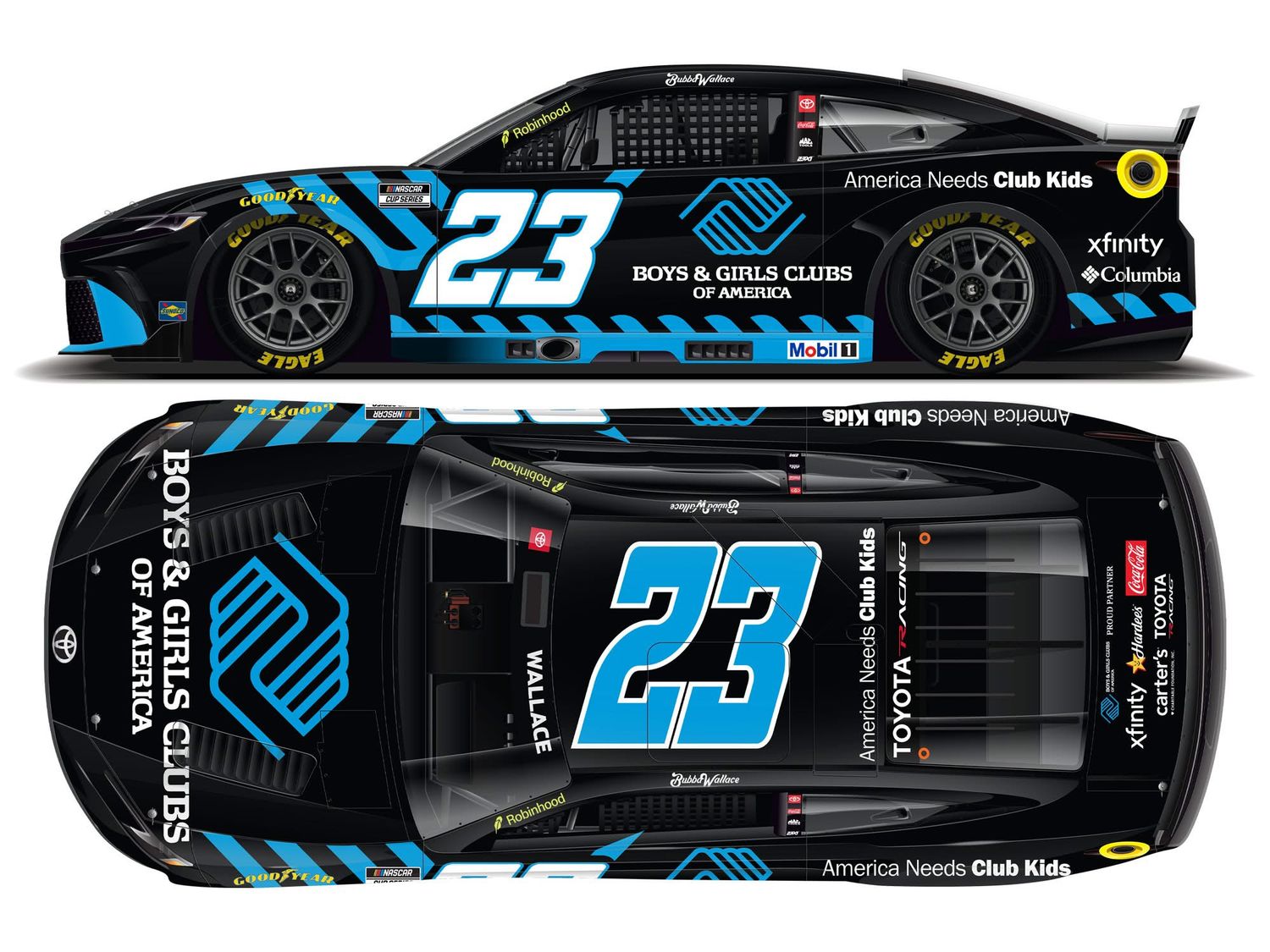 PRE-ORDER - Bubba Wallace 2026 Boys &amp; Girls Clubs of America 1:24 Elite Nascar Diecast