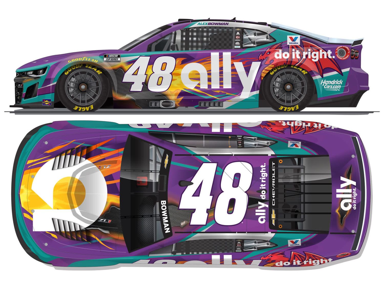 PRE-ORDER - Alex Bowman 2026 Ally Dragon 1:24 Nascar Diecast