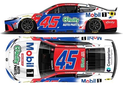 PRE-ORDER - Tyler Reddick 2026 Mobil 1/O'reilly Patriotic 1:24 Elite Nascar Diecast