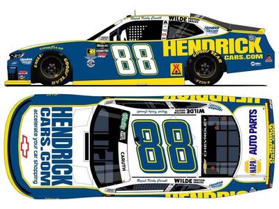 PRE-ORDER - Rajah Caruth 2026 Hendrickcars.com San Diego 1:24 Nascar Diecast - O'Reilly Auto Parts Series