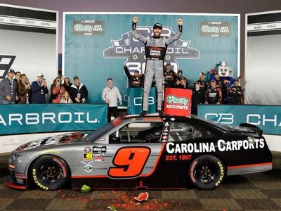 PRE-ORDER - Ross Chastain 2026 Carolina Carports Charlotte 5/23/26 Race Win 1:24 Nascar Diecast - O'Reilly Auto Parts Series