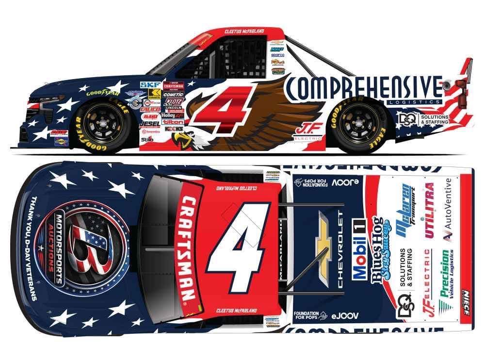PRE-ORDER - Cleetus McFarland 2026 CircleBDiecast / MotorsportsAuctions 1:24 Nascar Diecast - Truck Series