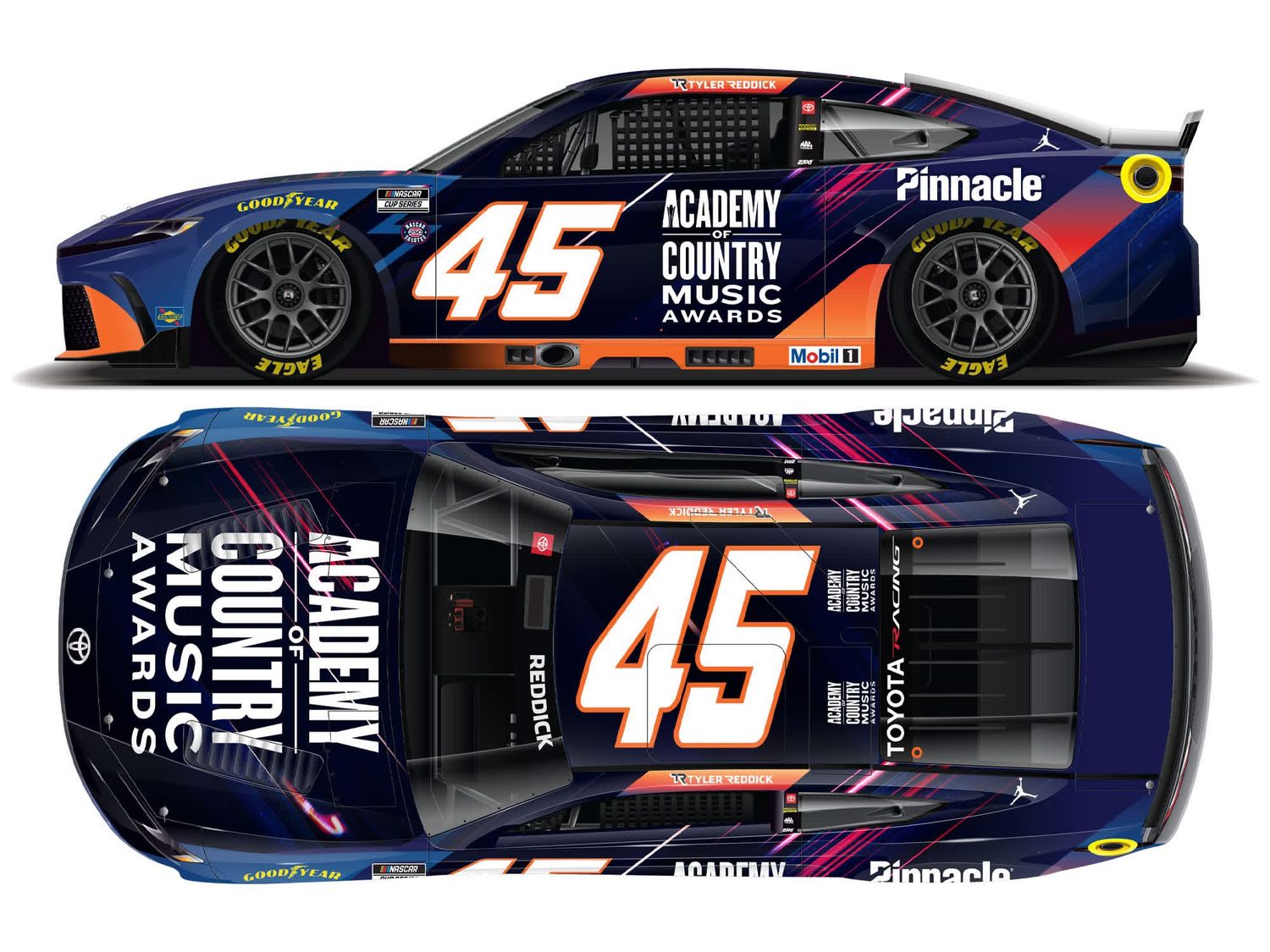 PRE-ORDER - Tyler Reddick 2026 Academy of Country Music Awards 1:24 Nascar Diecast