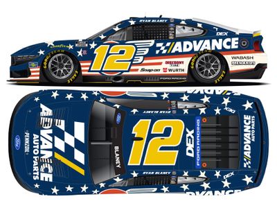 PRE-ORDER - Ryan Blaney 2026 Advance Auto Parts Patriotic 1:24 Nascar Diecast