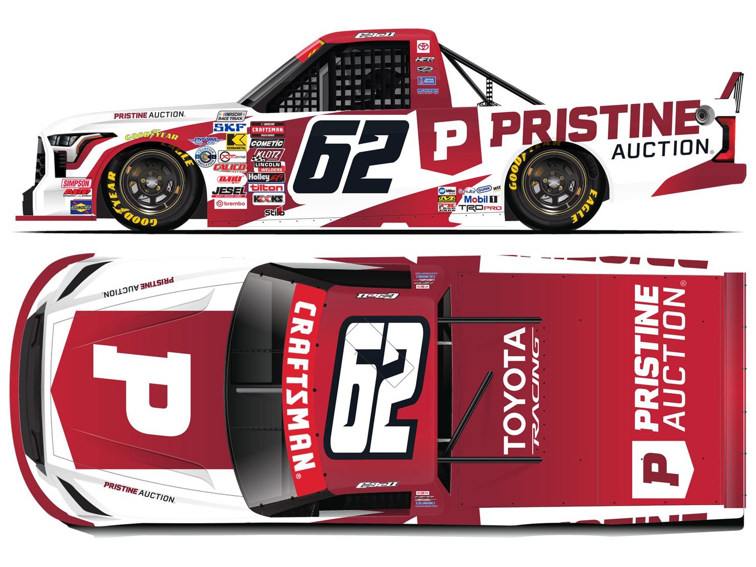 PRE-ORDER - Christopher Bell 2026 Pristine Auction 1:24 Nascar Diecast - Truck Series